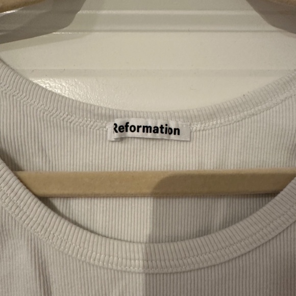 Reformation Cropped Tank - White - Picture 3 of 7